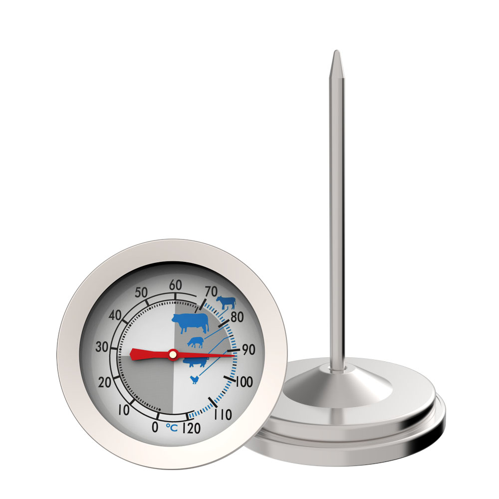 Dial Stainless Steel Probe Meat Grill Food Cooking BBQ Thermometer Metal Material